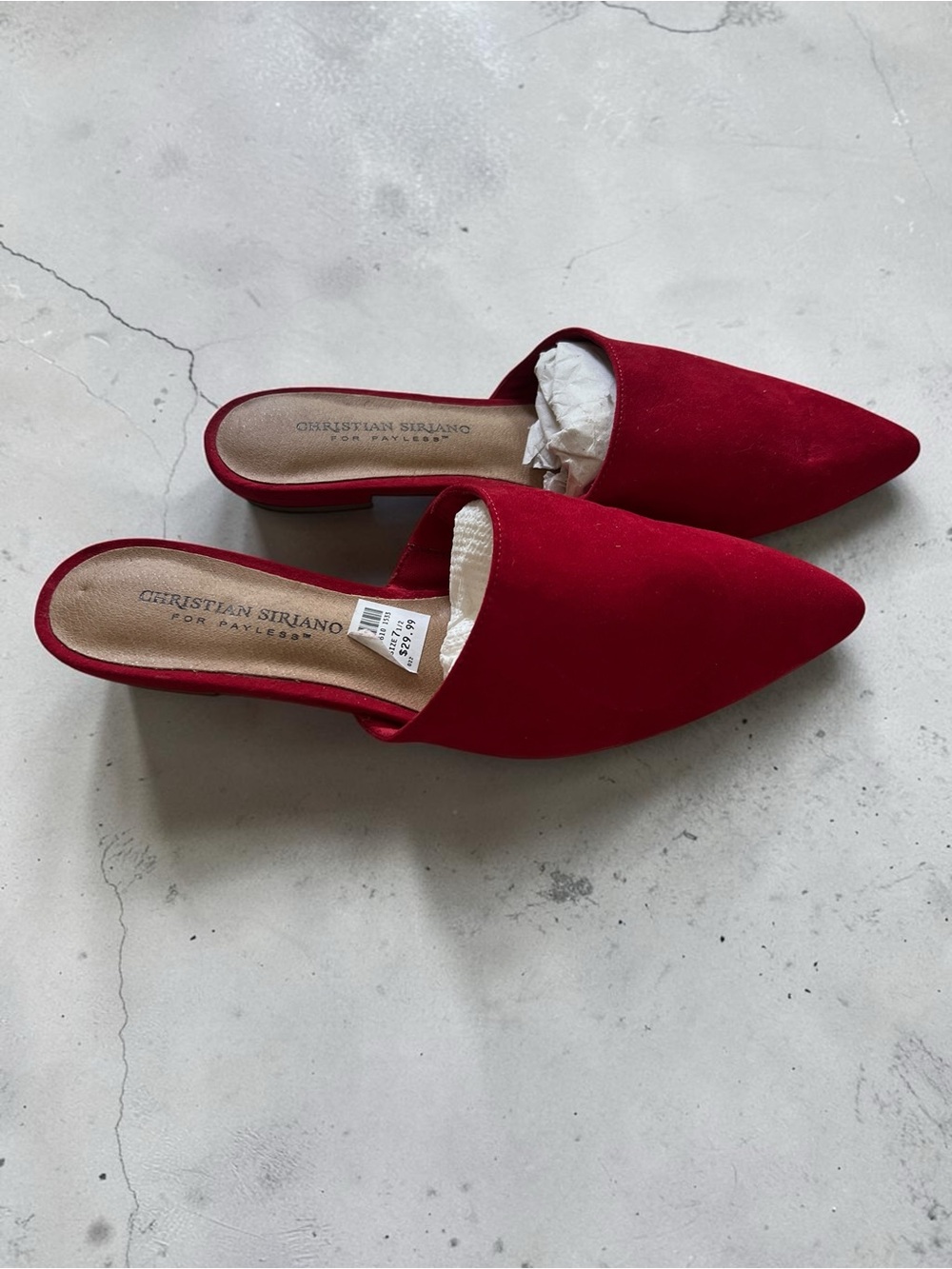 Christian Siriano flat mules-7.5